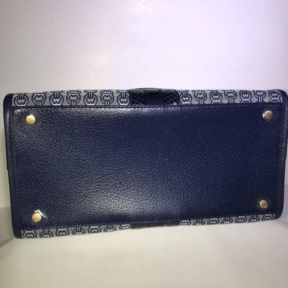 🥳HP🥳NWT Tory Burch Gemini Link Snakeskin Satchel - Picture 10 of 12